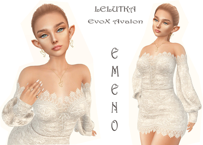 Second Life Marketplace - Emeno - Shape Lelutka EvoX AVALON - Nude
